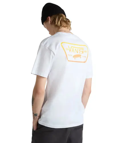 Camiseta Vans Full Patch Back Copper Tan - White