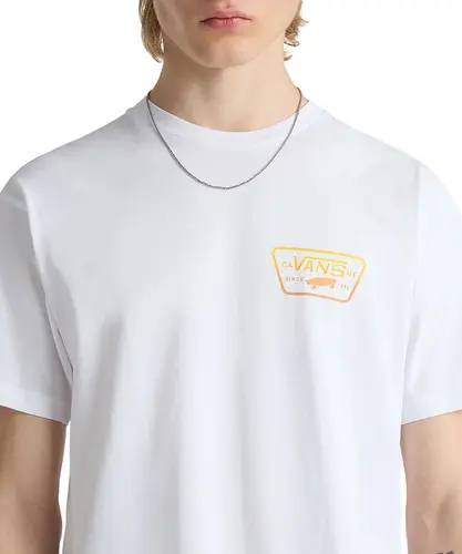 Camiseta Vans Full Patch Back Copper Tan - White
