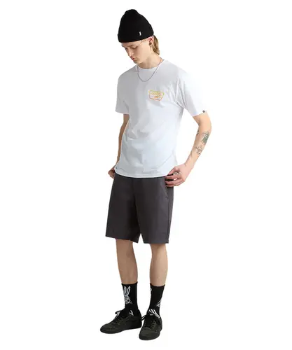 Camiseta Vans Full Patch Back Copper Tan - White
