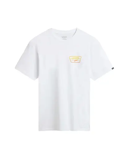 Camiseta Vans Full Patch Back Copper Tan - White
