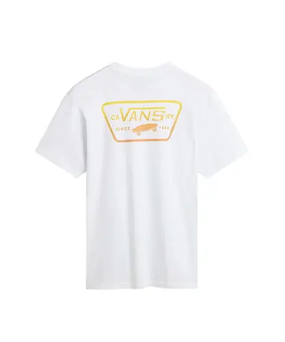 Camiseta Vans Full Patch Back Copper Tan - White