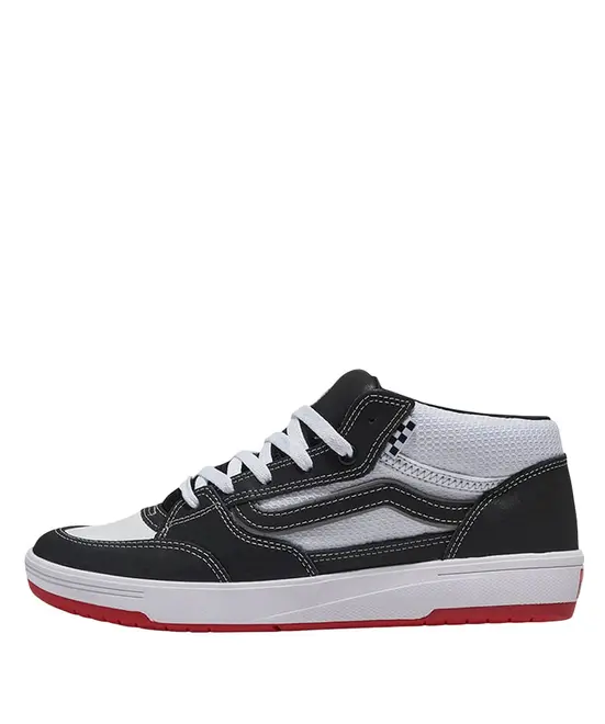Tênis Vans Skate Zahba Mid Black White Red - Tênis Vans Skate