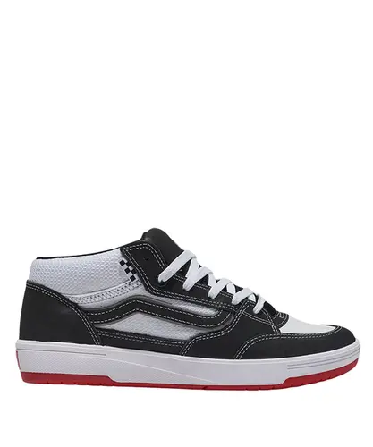 Tênis Vans Skate Zahba Mid Black White Red - Tênis Vans Skate