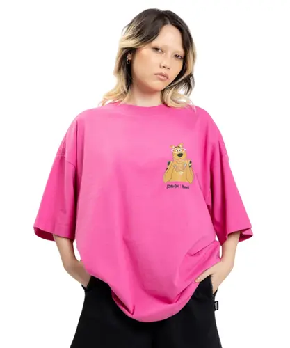 Camiseta New Over Cute Baw X Scooby Doo Rosa