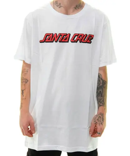 Camiseta Santa Cruz Classic Strip - Branco
