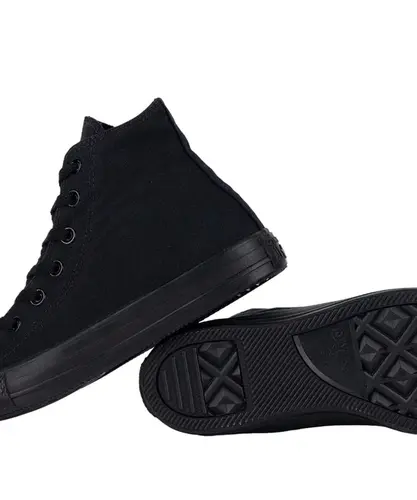 Tênis Converse Chuck Taylor All Star Monochrome Canvas Cano Alto Preto