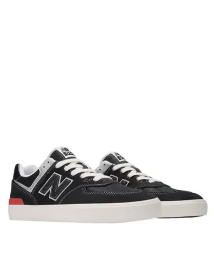 Tênis New Balance 574 Vulc Preto Bege Claro