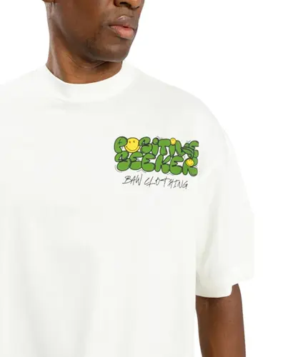 Camiseta Baw x Smiley Grow New Over Off White