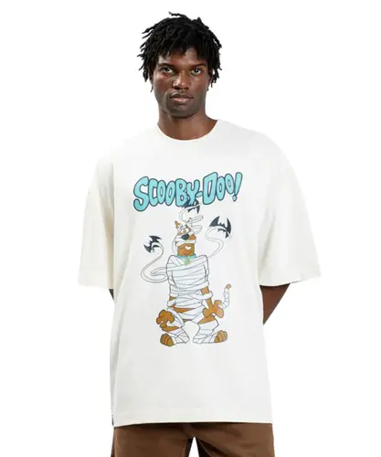 Camiseta Maxi Over Tied Baw x Scooby Doo Off White
