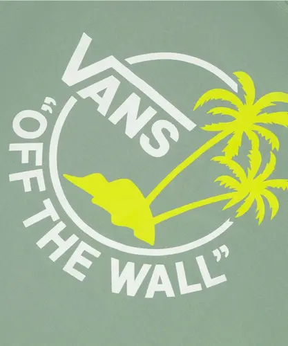 Camiseta Vans Classic Mini Dual Palm II - Iceberg Green