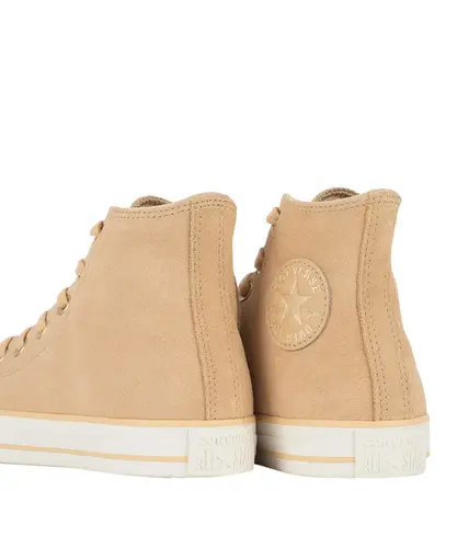 Tênis Converse Chuck Taylor All Star Cano Alto Seasonal Suede Areia Amêndoa