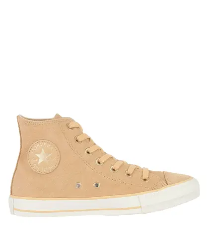Tênis Converse Chuck Taylor All Star Cano Alto Seasonal Suede Areia Amêndoa