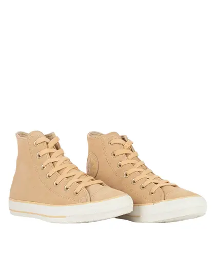 Tênis Converse Chuck Taylor All Star Cano Alto Seasonal Suede Areia Amêndoa