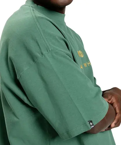 Camiseta New Over Baw Classy Embroidered Verde Militar