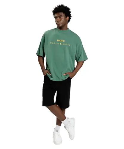 Camiseta New Over Baw Classy Embroidered Verde Militar