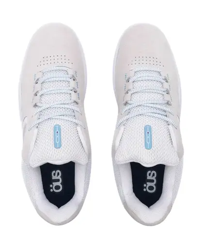 Tênis ÖUS Imigrante Essencial Iqui Branco Silver Reflex Azul