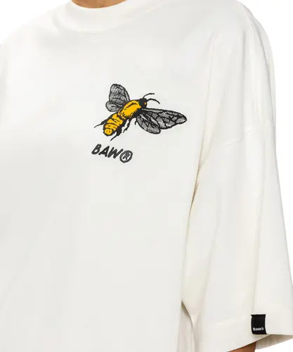 Camiseta Baw New Over Bee Off White