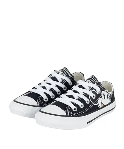Tênis Converse Kids Chuck Taylor All Star Ox Disney Mickey & Minnie Preto Branco