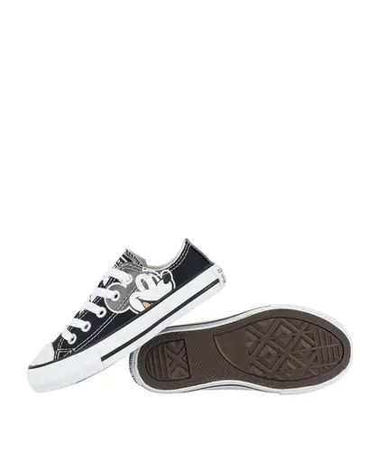 Tênis Converse Kids Chuck Taylor All Star Ox Disney Mickey & Minnie Preto Branco