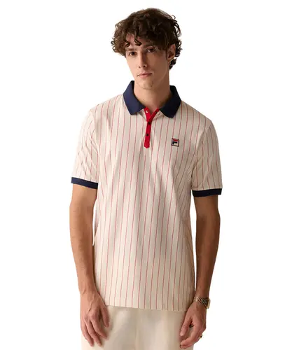 Polo Fila Bb1 Masculina Branco Marinho
