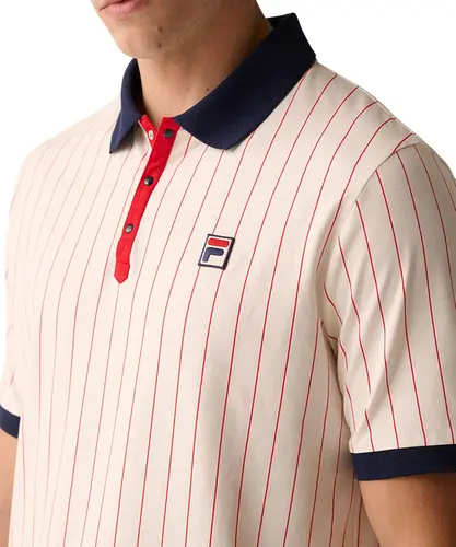 Polo Fila Bb1 Masculina Branco Marinho