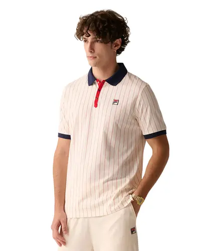 Polo Fila Bb1 Masculina Branco Marinho