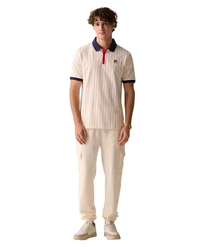 Polo Fila Bb1 Masculina Branco Marinho