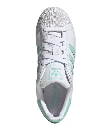 Tênis Adidas Superstar II W Cloud White Aqua