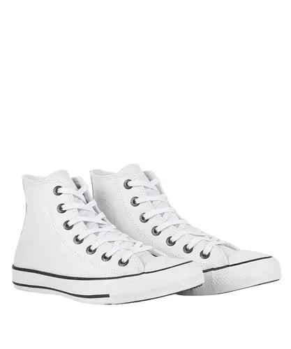 Tênis Converse Chuck Taylor All Star Couro Cano Alto Branco