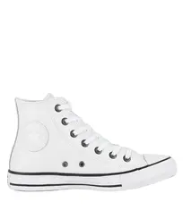 Tênis Converse Chuck Taylor All Star Couro Cano Alto Branco