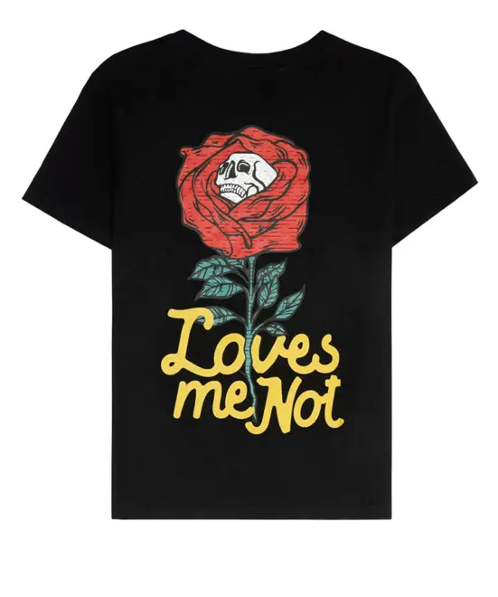 LOVES ME CREW TEE - Camiseta Vans Loves Me Crew Tee Preto - VANS