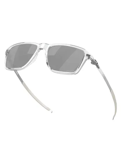 Óculos Oakley Wheel House Polished Clear Polarized Black