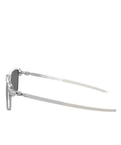 Óculos Oakley Wheel House Polished Clear Polarized Black