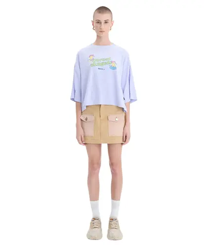 Camiseta Baw Boxy Street Angel Lilás
