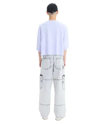 Camiseta Baw Boxy Street Angel Lilás