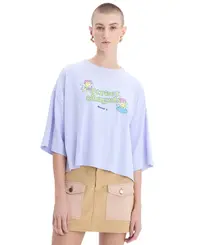Camiseta Baw Boxy Street Angel Lilás