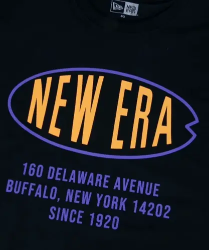 Camiseta New Era Tamanho Especial Delaware Ave - Preto