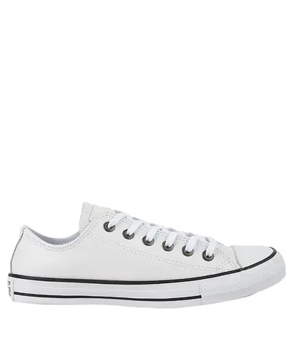 Tênis Converse Chuck Taylor All Star Couro Cano Baixo Branco