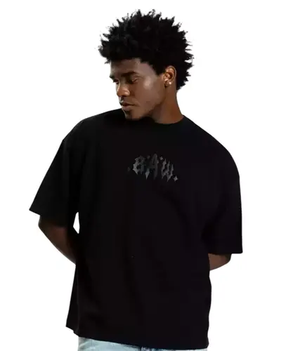 Camiseta Baw New Over Watchdog Painting Preto