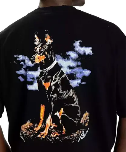 Camiseta Baw New Over Watchdog Painting Preto