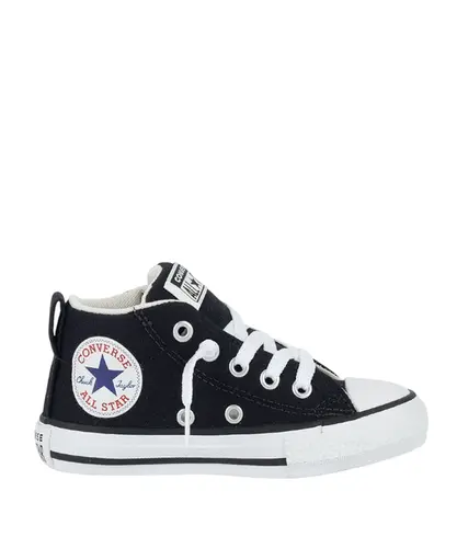 Tênis Converse Kids Chuck Taylor All Star Street Mid Essential Preto Branco