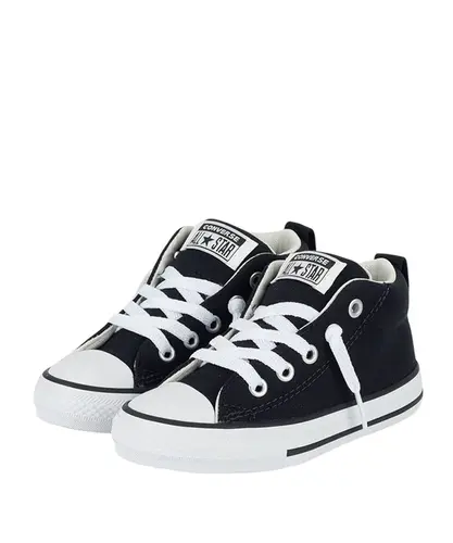 Tênis Converse Kids Chuck Taylor All Star Street Mid Essential Preto Branco