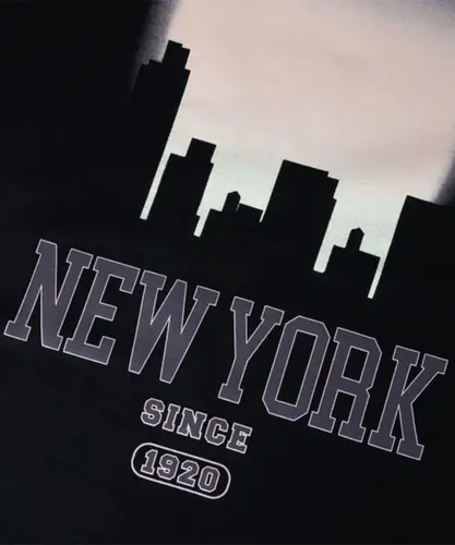 Camiseta New Era Action Sunset Branded Preto