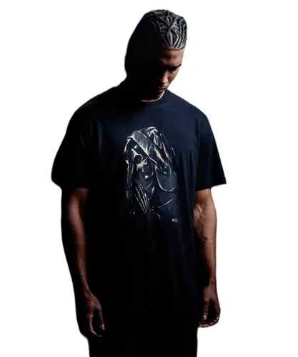 T-Shirt MCD Regular Santa Dourada - Preto