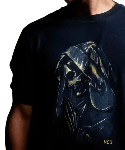 T-Shirt MCD Regular Santa Dourada - Preto