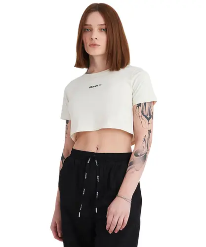 Cropped TShirt Baw Institutional Colors On - Branco