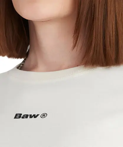 Cropped TShirt Baw Institutional Colors On - Branco