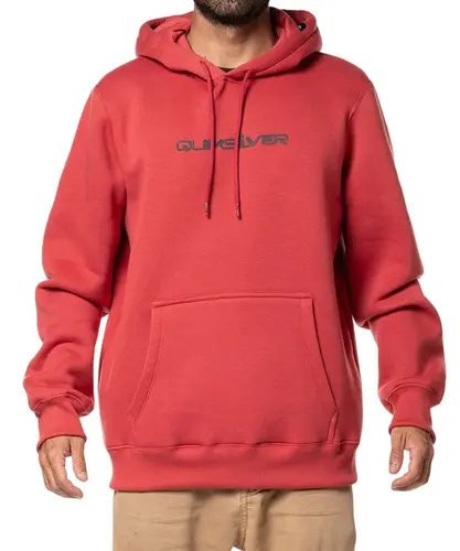 Moletom Quicksilver Fech Omni Font 305G - Vermelho