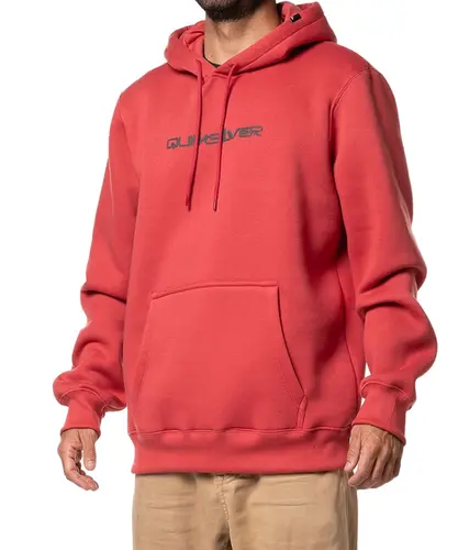 Moletom Quicksilver Fech Omni Font 305G - Vermelho
