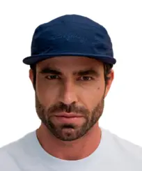 Boné Kayland 5 Panel Natur Fellings Azul Pouso
